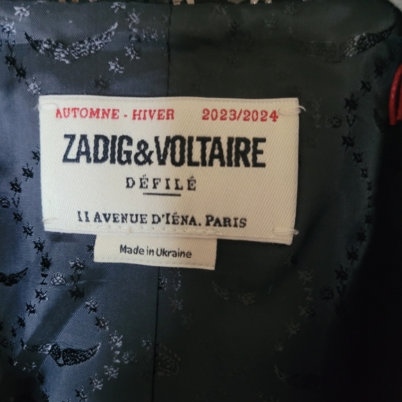 ZADIG & VOLTAIRE Sequin Black Blazer. NWT - Picture 11 of 12